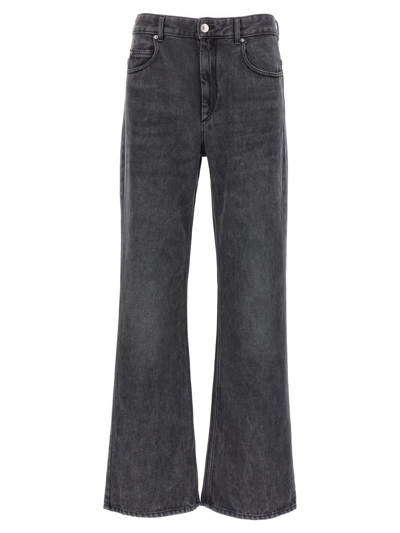 Shop Isabel Marant 'belvira' Jeans In Gray