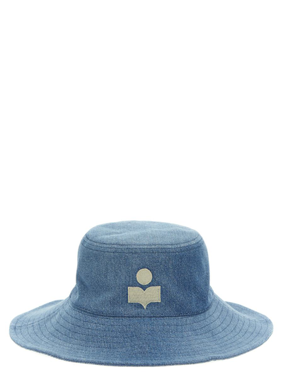 Shop Isabel Marant 'deliya' Hat In Blue