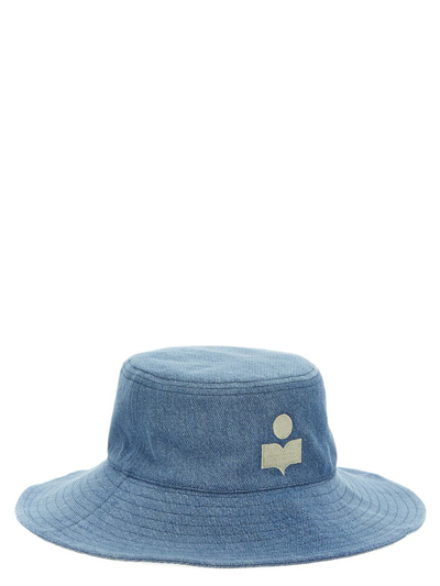 Shop Isabel Marant 'deliya' Hat In Blue