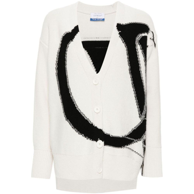 Shop Off-white Sweaters In White/black