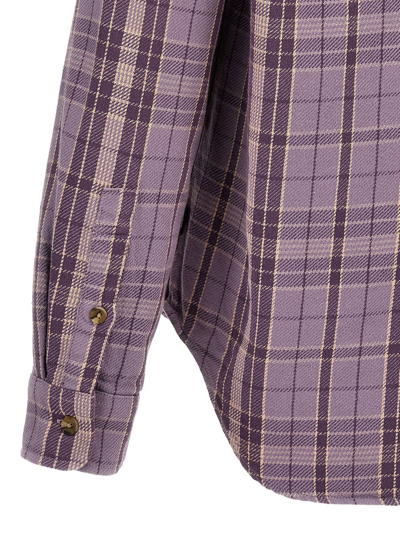 Shop Stussy Stüssy 'stones Plaid' Shirt In Purple