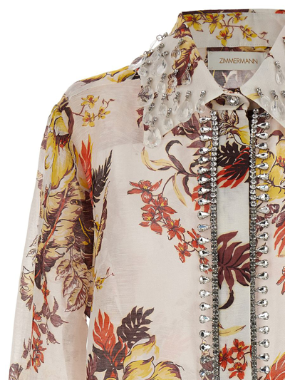 Shop Zimmermann 'matchmaker Tropical' Shirt In Multicolor