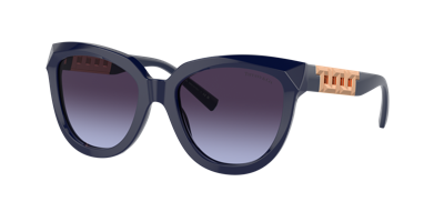 Shop Tiffany & Co . Woman Sunglass Tf4215 In Violet Gradient Grey