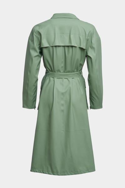 Stutterheim Kista Trench Coat In Loden Green