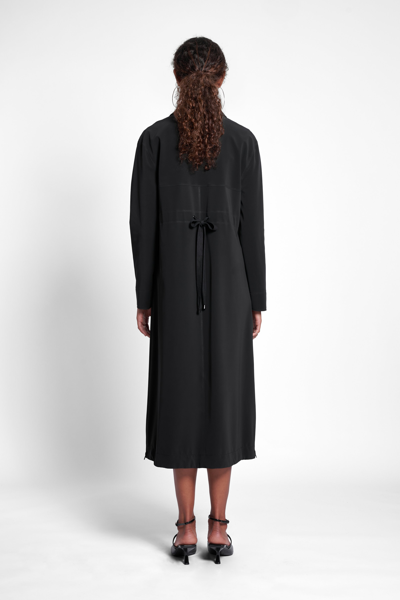 Stutterheim Hornstull Matte Long Raincoat In Black