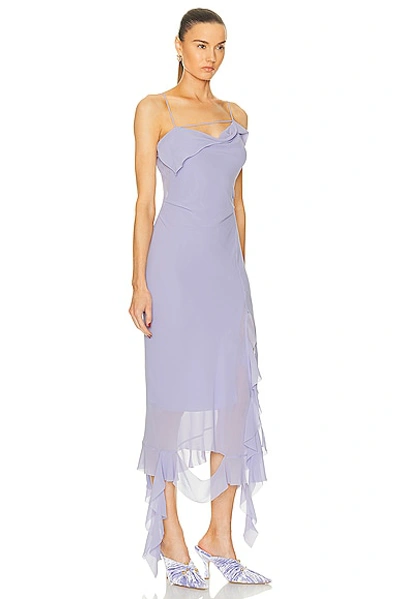 Shop Acne Studios Sleeveless Dress In Lilac Purple