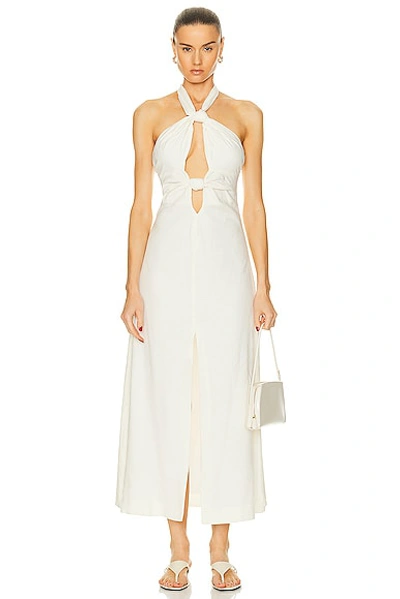 Shop Cult Gaia Susana Midi Dress In Off White
