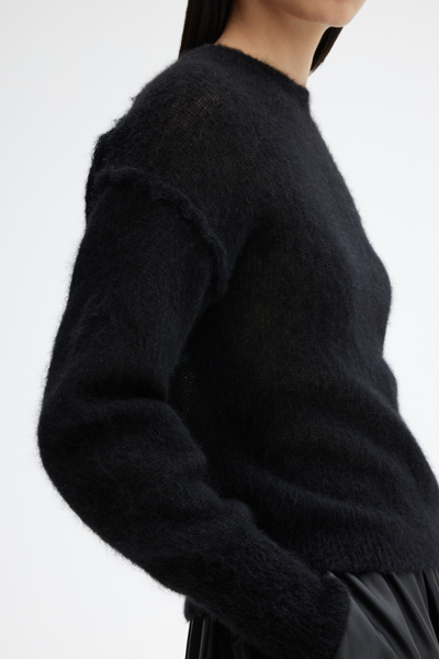 Shop House Of Dagmar Brushed Alpaca Knit In Black