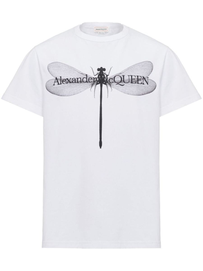 Shop Alexander Mcqueen T-shirts & Tops In Whiteblack