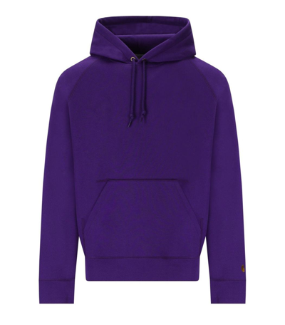 Shop Carhartt Wip  Chase Purple Hoodie In Violet
