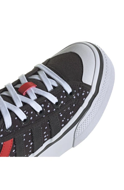 Shop Adidas Originals X Disney Kids' '101 Dalmations' Sneaker In Black/ Carbon/ Red