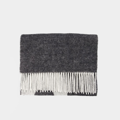 Shop Apc Malo Scarf - A.p.c. - Wool - Black In Grey