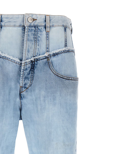 Shop Isabel Marant 'noemie' Jeans In Blue