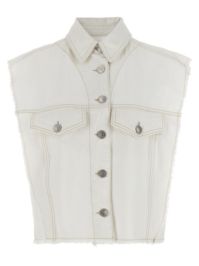 Shop Isabel Marant 'tyra' Vest In White