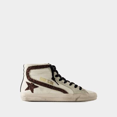 Shop Golden Goose Slide Sneakers -  Deluxe Brand - Leather - White