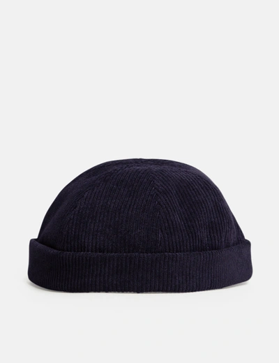 Shop Bhode Dock Worker Hat (cord) In Navy Blue