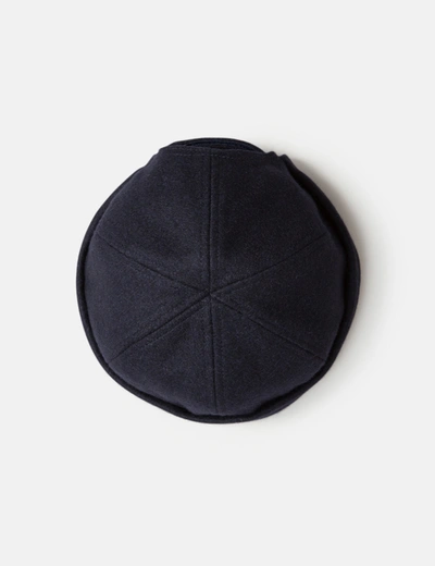 Shop Bhode Dock Worker Hat (wool) In Navy Blue