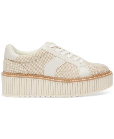 Dv Dolce Vita Women's Bubbles Platform Lace-up Sneakers In White