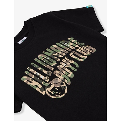 Shop Billionaire Boys Club Boys Black Kids Graphic-print Regular-fit Cotton-jersey T-shirt 4-12 Years