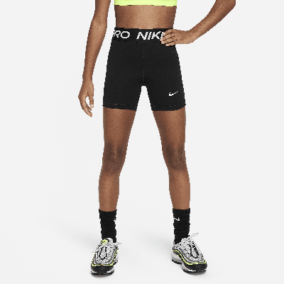 Shop Nike Women's  Pro Leak Protection: Period Girls' Dri-fit Shorts In Black