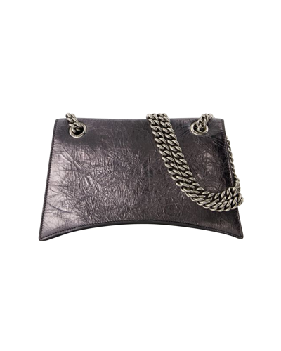 Pre-owned Balenciaga Leather Shoulder Bag In Metallic