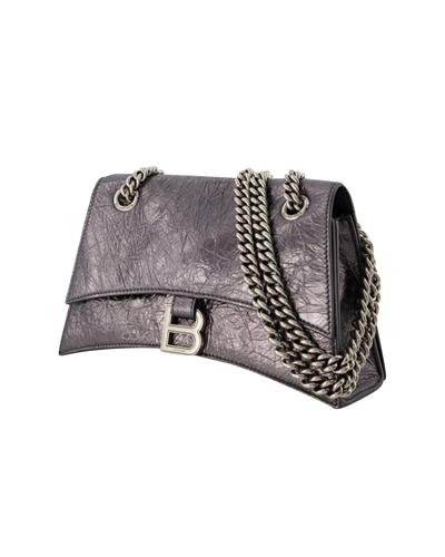 Pre-owned Balenciaga Leather Shoulder Bag In Metallic