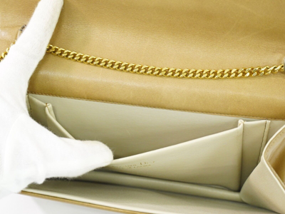 Pre-owned Dior Leather Shoulder Bag In Beige