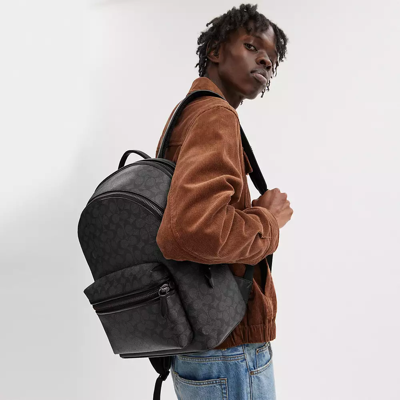 Shop Coach Charter Backpack In Signature Canvas