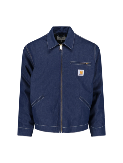 Shop Carhartt 'og Detroit' Jacket In Blue