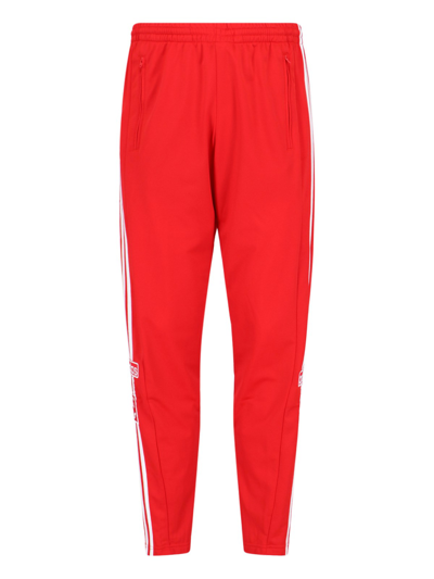 Shop Adidas Originals 'adibreak' Track Pants In Red