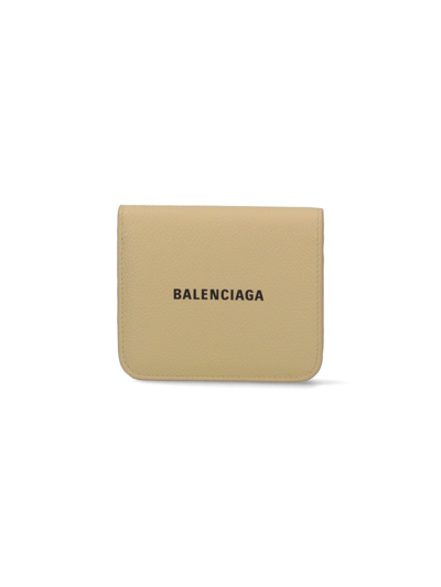 Shop Balenciaga 'cash' Card Holder In Yellow
