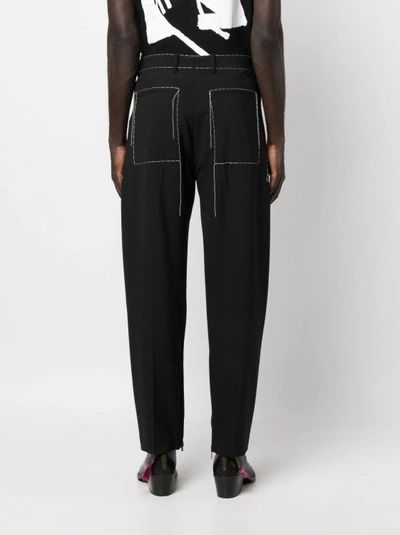 Shop Off-white Stitch Tailor Pants In Black