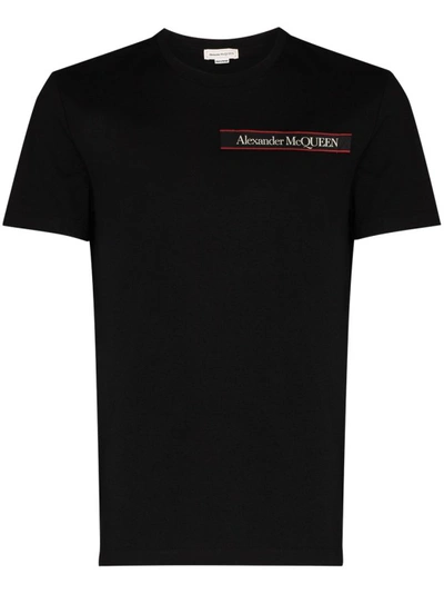 Shop Alexander Mcqueen Black Logo T-shirt