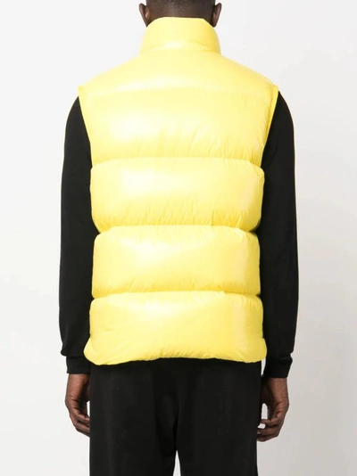 Shop Moncler Sumido Jacket At Patch Logo In Yellow