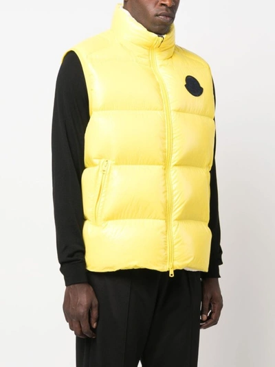 Shop Moncler Sumido Jacket At Patch Logo In Yellow