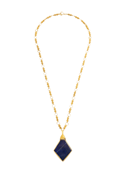 Shop Lora Istanbul Lapis Gold Necklace