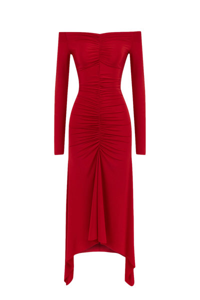 Shop Lora Istanbul Amos Red Dress