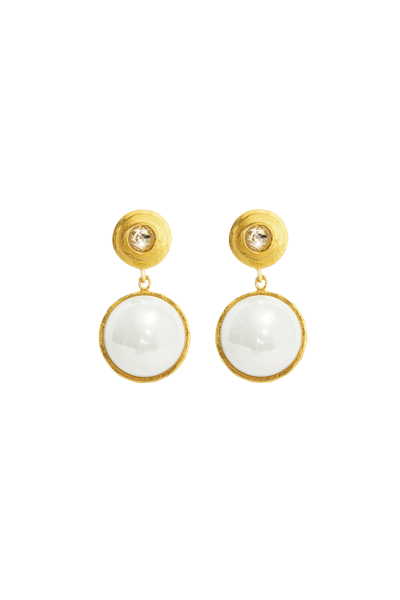 Shop Lora Istanbul Pearl Gold Earring