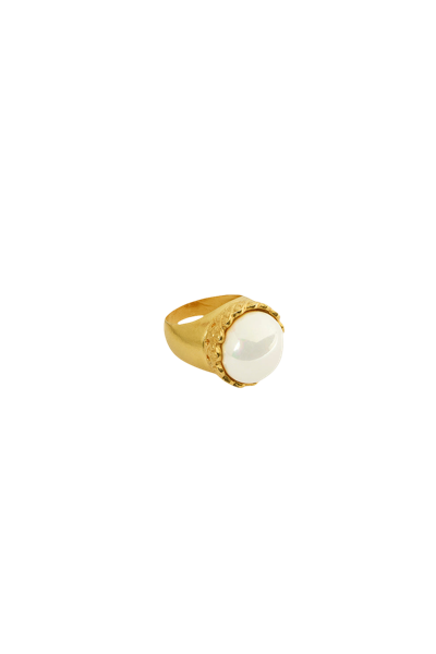 Shop Lora Istanbul Pearl Gold Ring