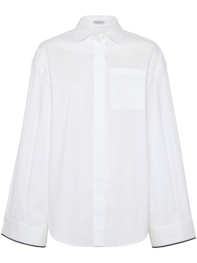 Shop Brunello Cucinelli Camicia In White