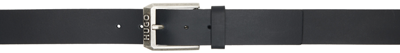 Shop Hugo Black Pin-buckle Belt In Black 001