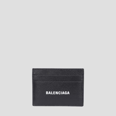 Shop Balenciaga Black Leather Card Holder