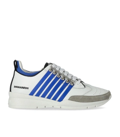 Shop Dsquared2 Legendary White Blue Sneaker