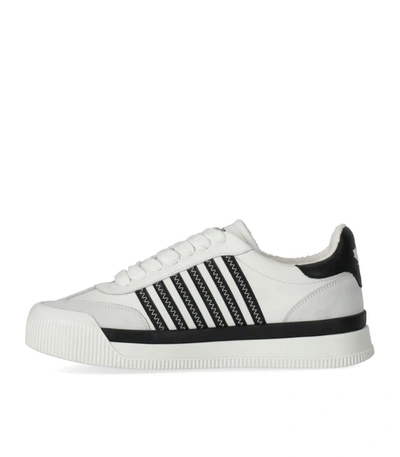 Shop Dsquared2 New Jersey White And Black Sneaker