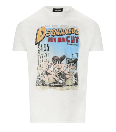Shop Dsquared2 Run Cool Fit White T-shirt