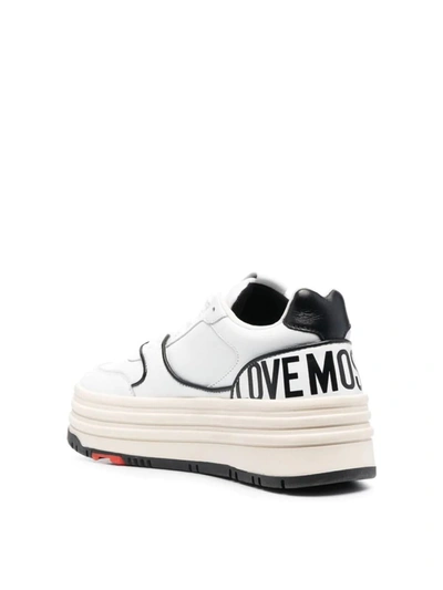 Shop Moschino Basket 60 Chunky Sneakers In White