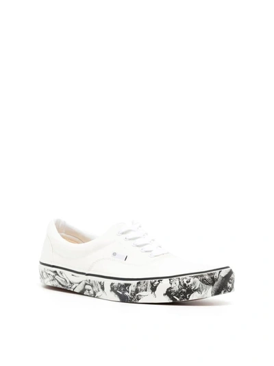 Shop Undercover Printed Soles Canvas Sneakers In White