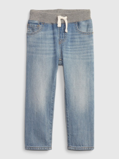 Shop Gap Baby Pull-on Slim Jeans In Light Wash