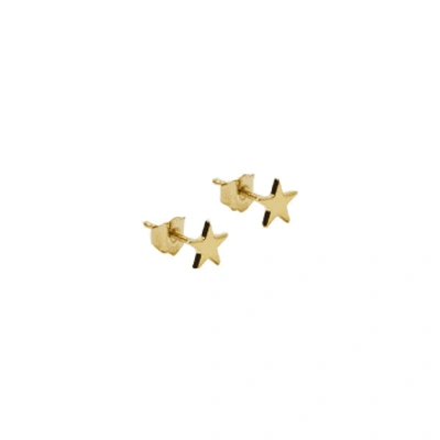 Shop Annie Mundy Gold Star Stud Earrings Small
