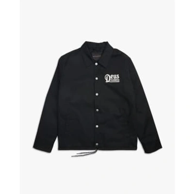 Shop Deus Breeze Coach Jacket In Black